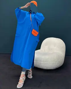 پیراهن جلو دکمه - کد7098