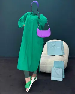 پیراهن جلو دکمه - کد7098