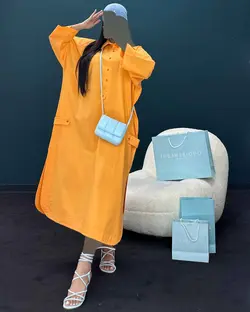 پیراهن جلو دکمه - کد7098