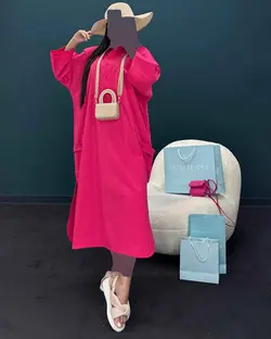 پیراهن جلو دکمه - کد7098