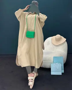 پیراهن جلو دکمه - کد7098