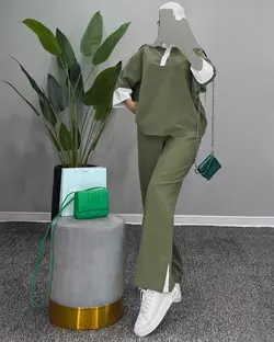 ست شومیز شلوار - کد 8003