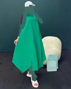 پیراهن آستین حلقه ای - کد 7095