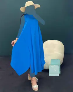 پیراهن آستین حلقه ای - کد 7095