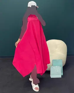 پیراهن آستین حلقه ای - کد 7095