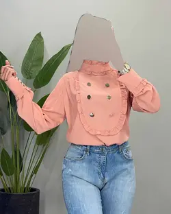 شومیز شش دکمه - کد 7088