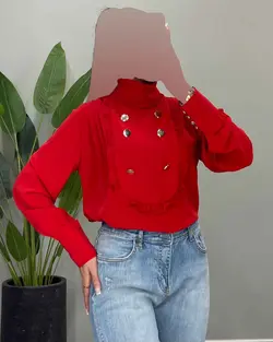 شومیز شش دکمه - کد 7088