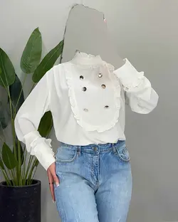 شومیز شش دکمه - کد 7088