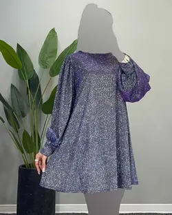 پیراهن آستین پف - کد 7091