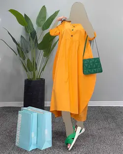 پیراهن دو جیب - کد 6094