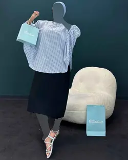 سارافون + رویه راه راه - کد 7042