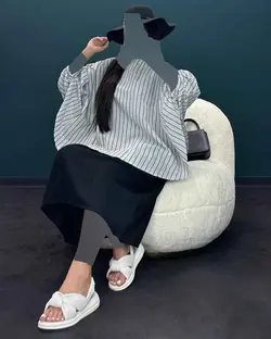 سارافون + رویه راه راه - کد 7042