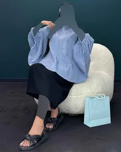 سارافون + رویه راه راه - کد 7042