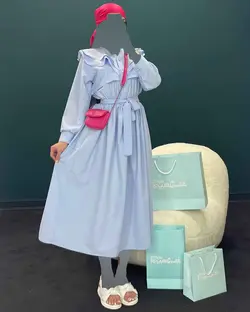 پیراهن جلوچین - کد 8075