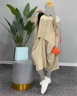 شومیز + دامن - کد 8018