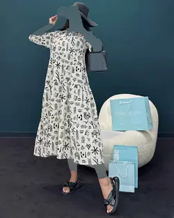 پیراهن طرحدار - کد 7096