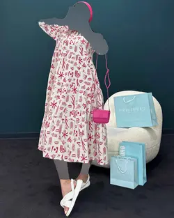 پیراهن طرحدار - کد 7096