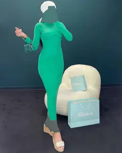 پیراهن کش بافت - کد 8034