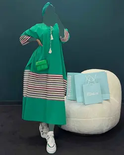 پیراهن نوار سنتی - کد 8026