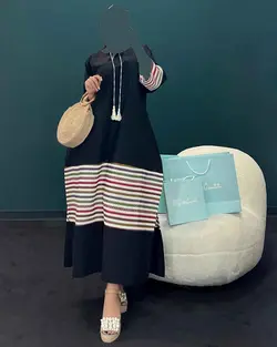 پیراهن نوار سنتی - کد 8026