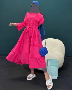 پیراهن آستین کش - کد 4124