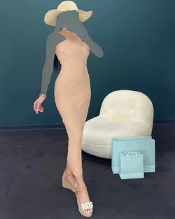 پیراهن کاپ دار - کد 4169