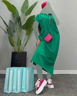 پیراهن دو جیب - کد 4248