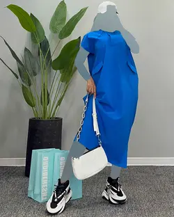 پیراهن دو جیب - کد 4248