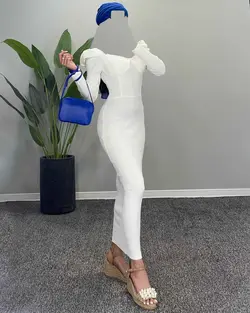 پیراهن پف دار - کد 4346