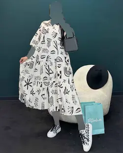 پیراهن طرح دار - کد 4326