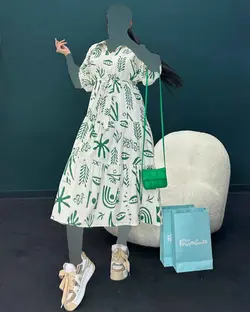 پیراهن طرح دار - کد 4326