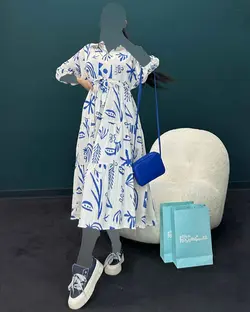 پیراهن طرح دار - کد 4326