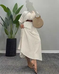 پیراهن+ کمربند - کد 4330