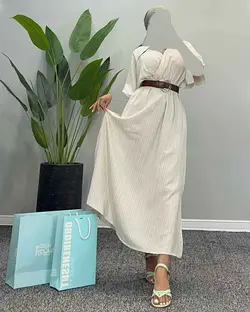 پیراهن+ کمربند - کد 4330