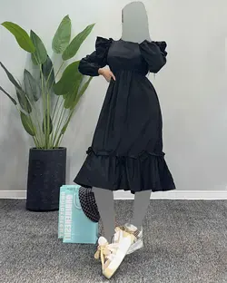 پیراهن یقه چین - کد 4354