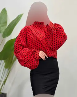 شومیز توپ توپی - کد 4390