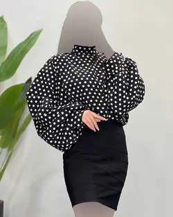 شومیز توپ توپی - کد 4390