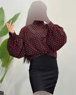 شومیز توپ توپی - کد 4390