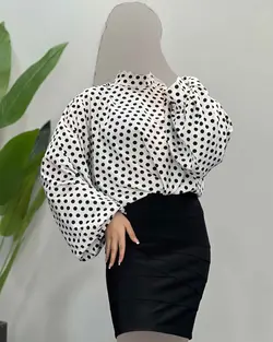 شومیز توپ توپی - کد 4390