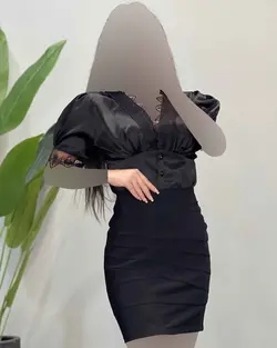 شومیز گیپوردار - کد 4425