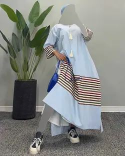 پیراهن نوار سنتی - کد 4459