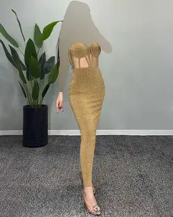 پیراهن شاین دار - کد 4506