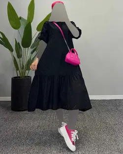 پیراهن آستین سه ربع - کد 8081