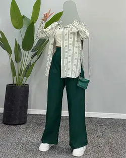 شومیز شلوار - کد 4543