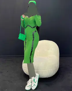 پیراهن نوارچرم - کد 4563A