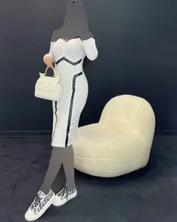 پیراهن نوارچرم - کد 4563A