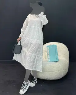 پیراهن خامه دوزی - کد 4600D