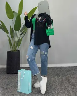 شومیز طرحدار - کد 4577B