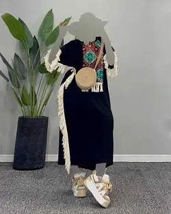 پیراهن بغل ریش - کد 4728E4