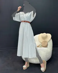 پیراهن راه راه - کد 4738D